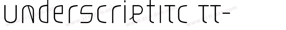 UnderscriptITC TT字体转换